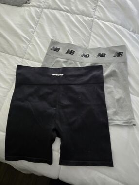 New Balance Women's Black and Gray Athletic Shorts, 2-Pack, Size XL